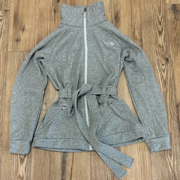 The North Face Jackets & Blazers - Women's North Face Gray Avery Belted Full Zip Jacket Size Large